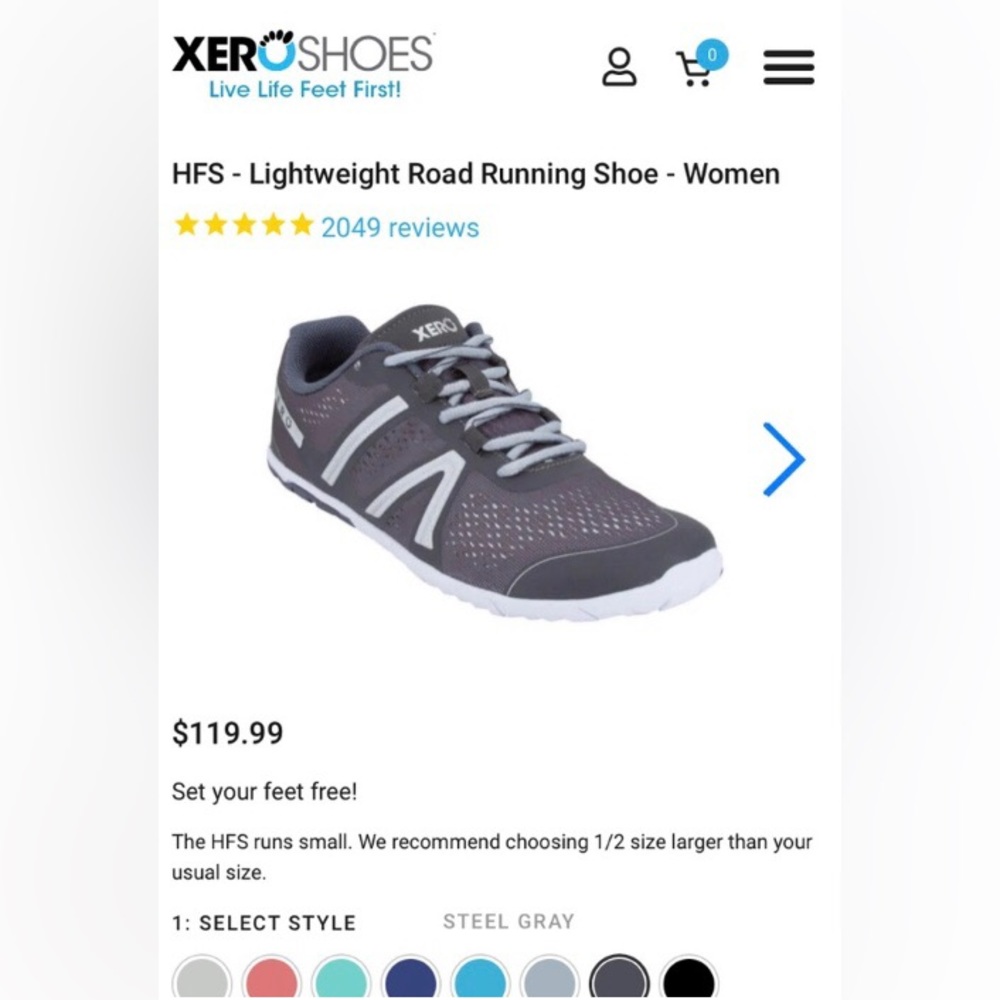 Xero HFS Lightweight Running Shoe